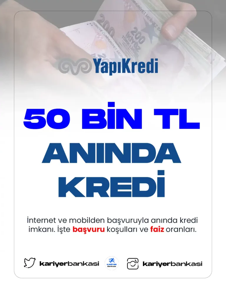 yapı kredi anında kredi