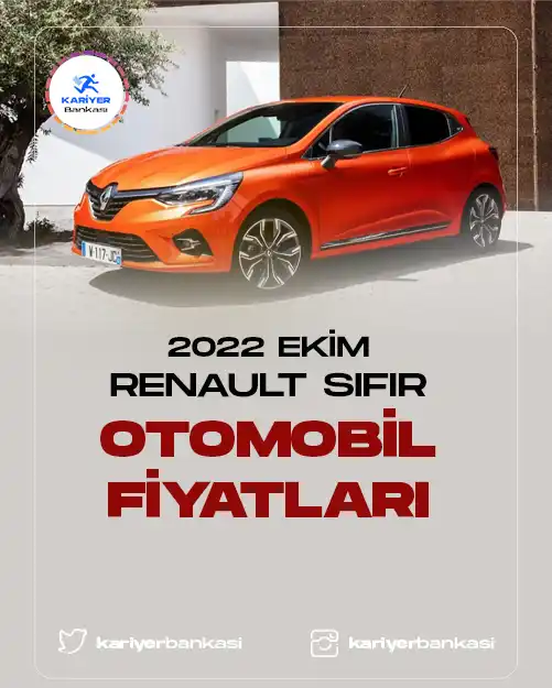 2022 Ekim Renault Otomobil Fiyatları