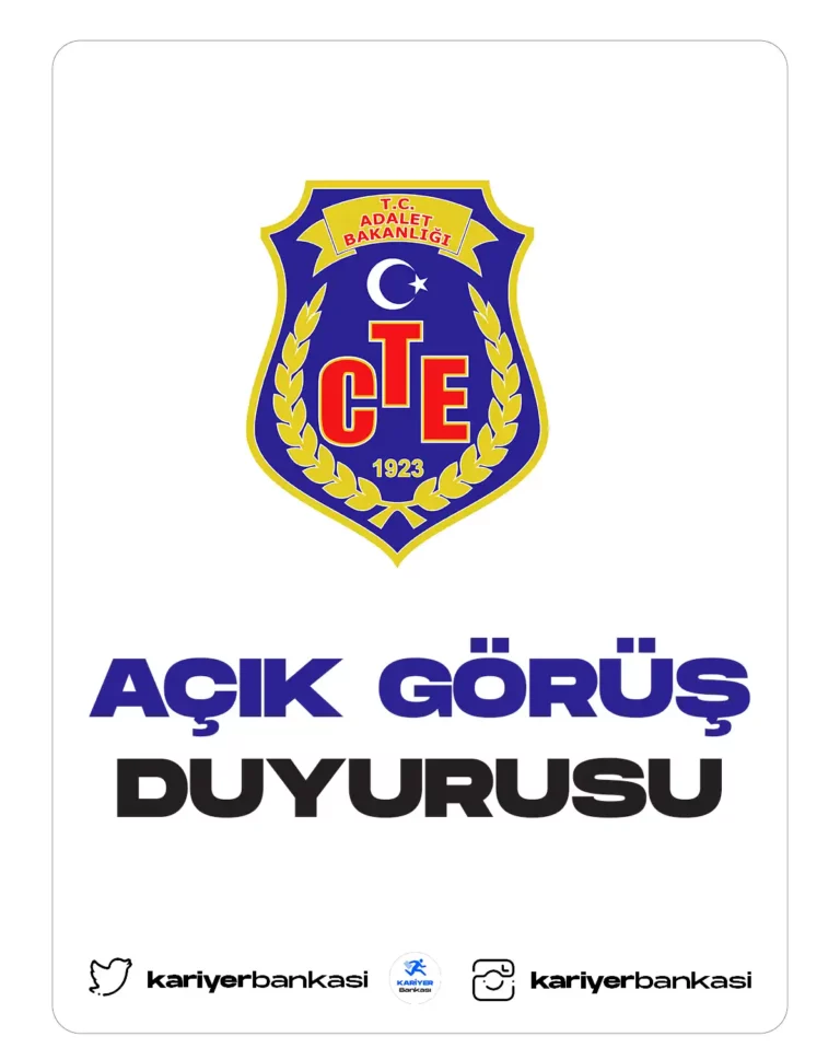Açık Görüş Duyurusu Yayımlandı