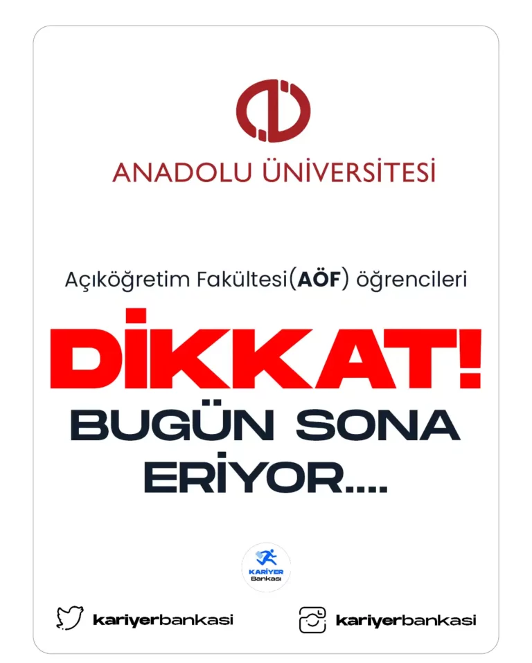 aöf öğrencileri dikkat