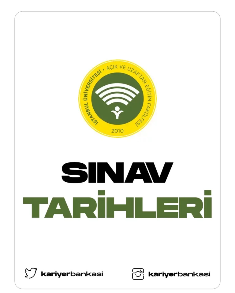 auzef sınav tarihleri