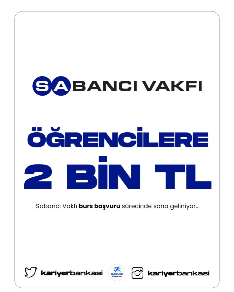 sabancı vakfı bursu