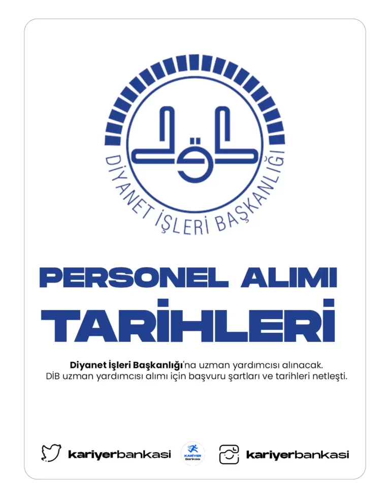diyanet işleri başkanlığı personel alımı