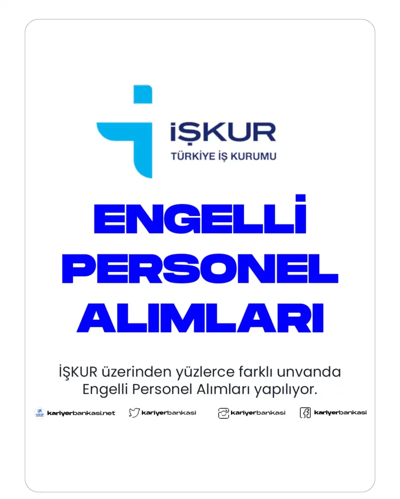 engelli personel alımı
