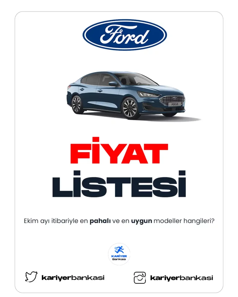 ford fiyat listesi