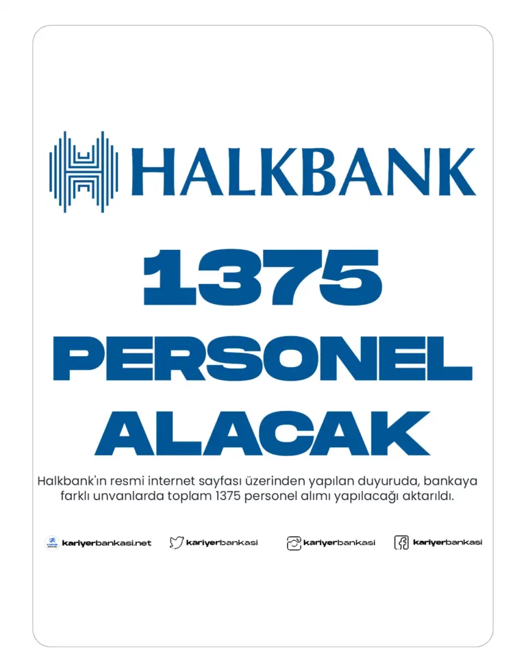 halkbank 1375 personel alımı