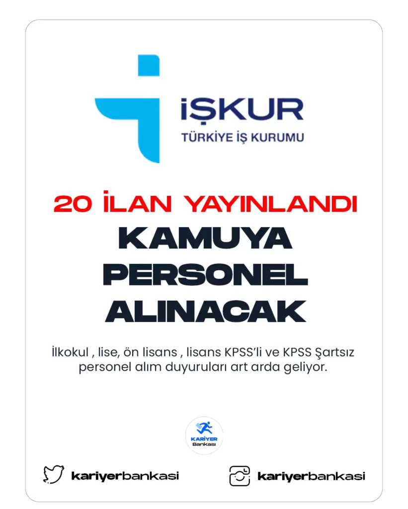 İŞKUR PERSONEL ALIM