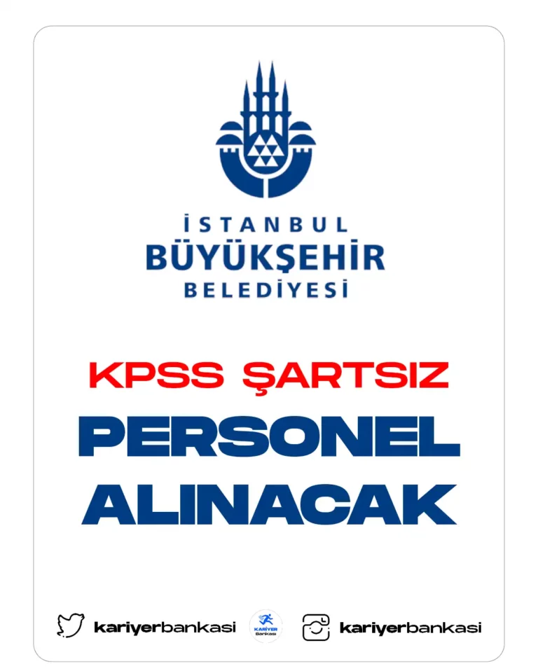 ibb kpss şartsız personel alımı