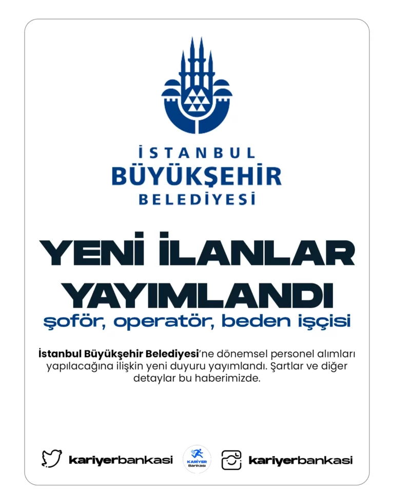 ibb personel alımları