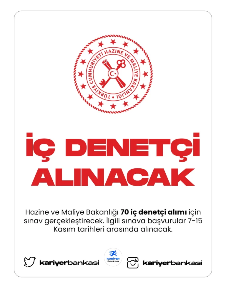 iç denetçi alımı