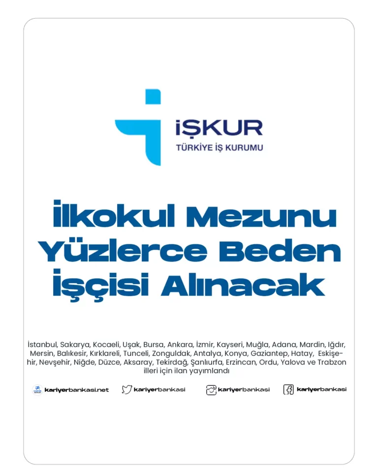 işkur üzerinden beden işçisi