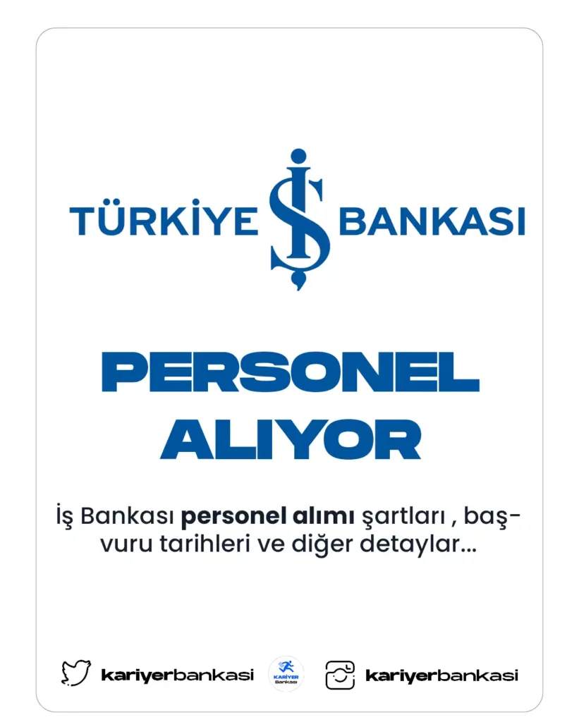 İş Bankası personel alımı