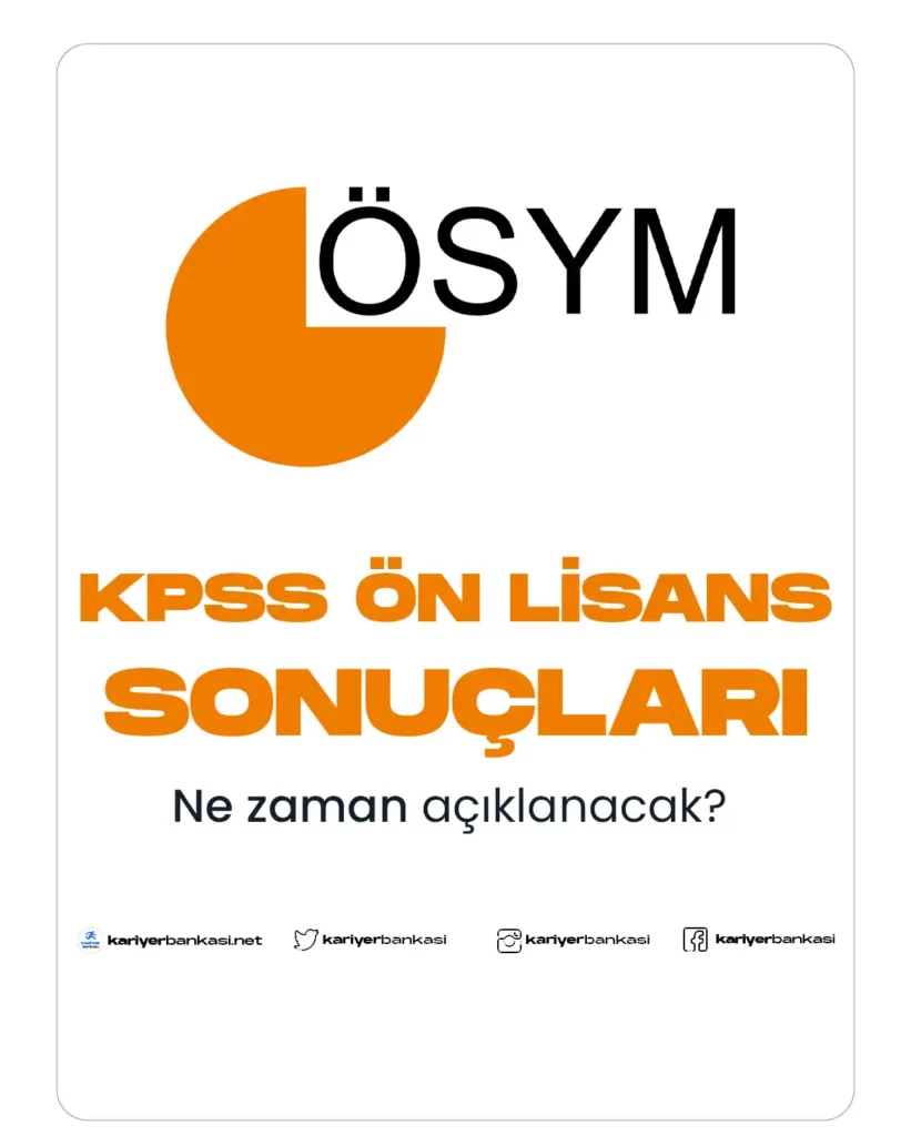 KPSS ÖN LİSANS SONUÇLARI