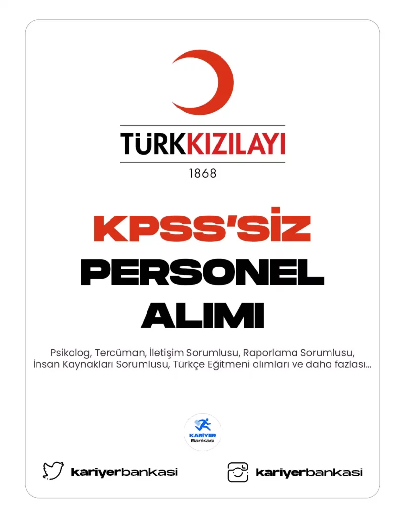 kpss şartsız personel alımı