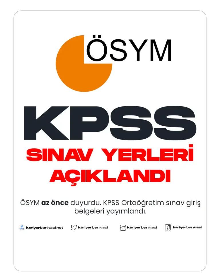kpss sınav yerleri