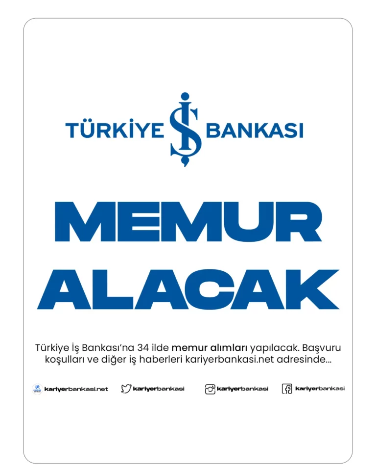 iş bankası memur alımı