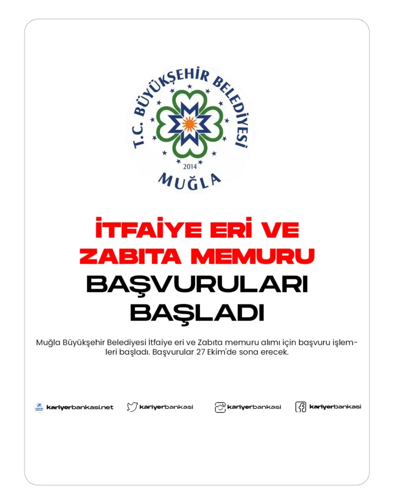 Zabıta memuru ve itfaiye eri alımı