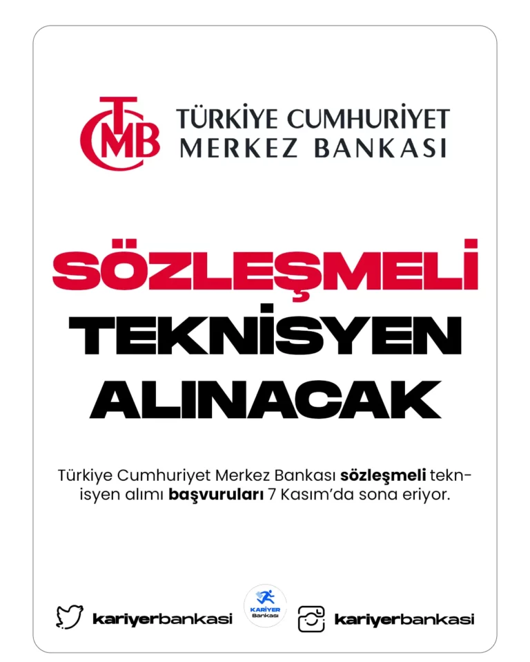 sözleşmeli teknisyen alımı