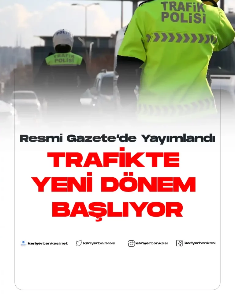trafikte yeni dönem