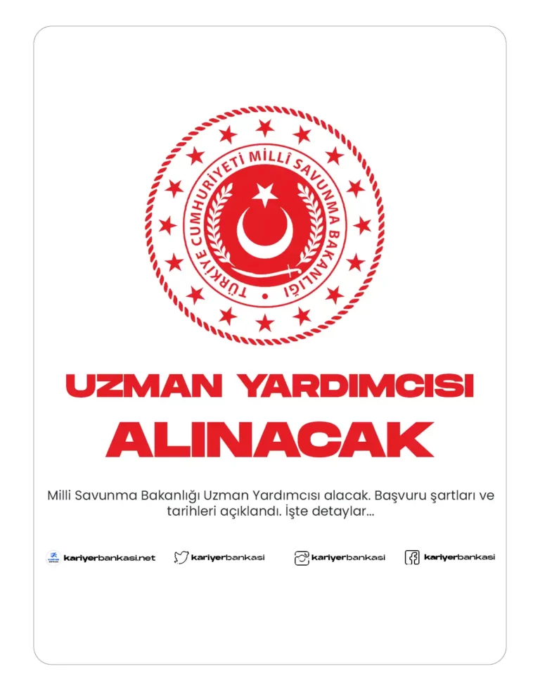 UZMAN YARDIMCISI ALINACAK