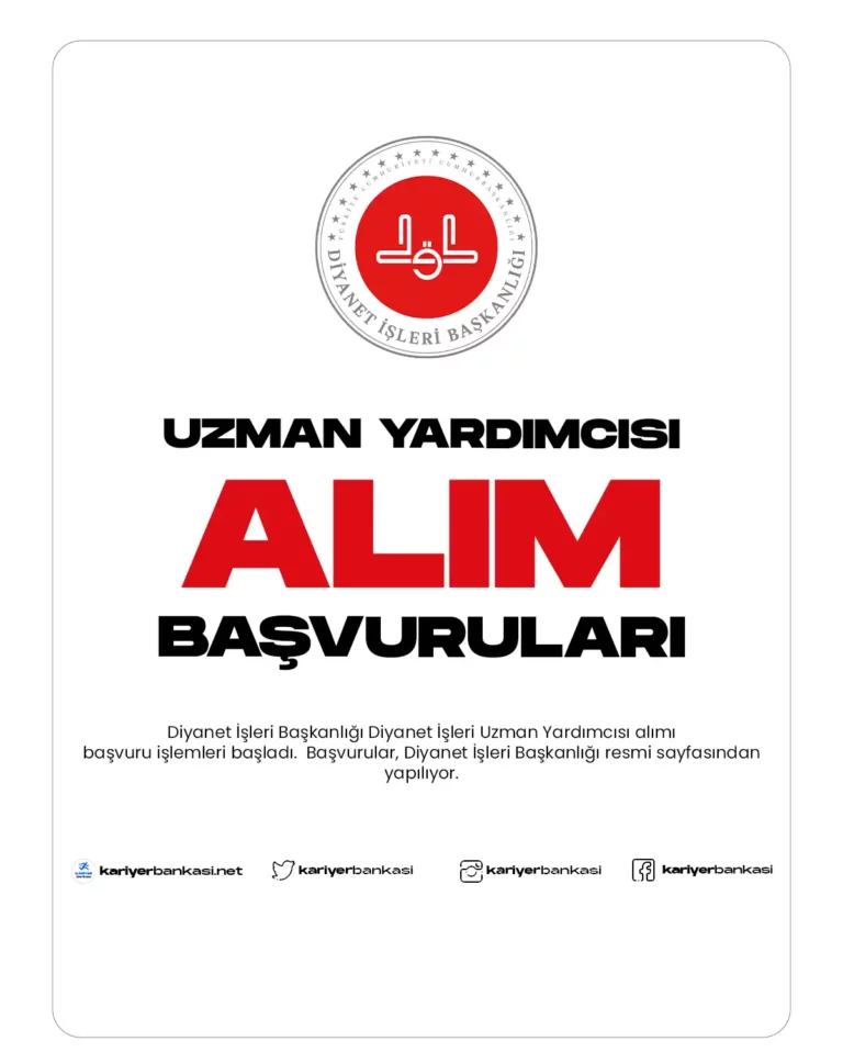 uzman yardımcısı alımı