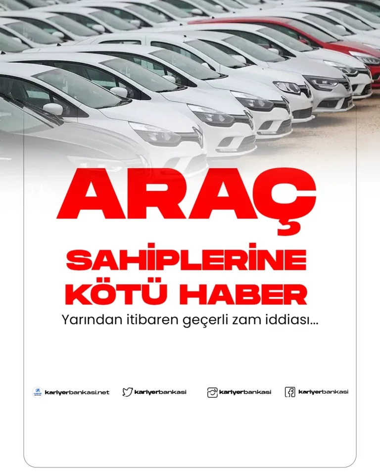 araç sahiplerine kötü haber