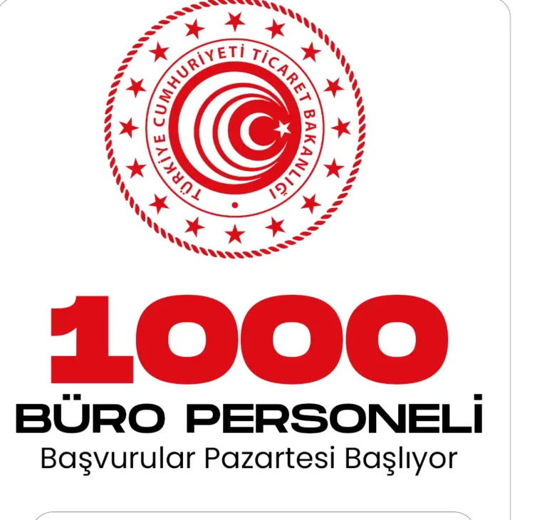 1000 büro personeli alımı