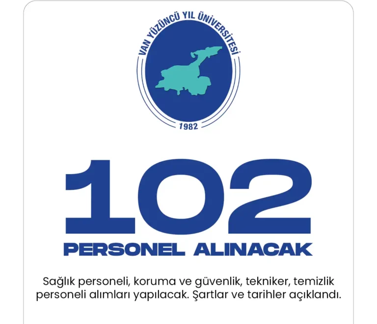 102 personel alımı