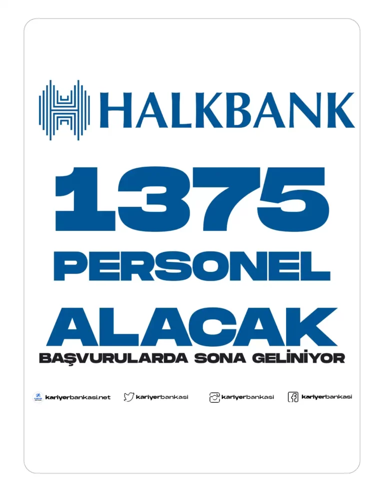 Halkbank 1375 Personel Alımı