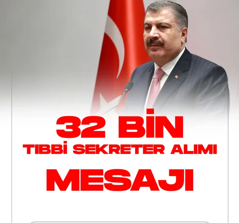 32 bin tıbbi sekreter alımı