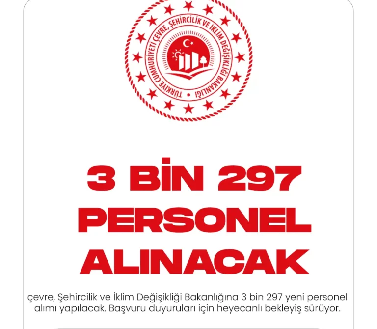 3 BİN 297 PERSONEL ALIMI