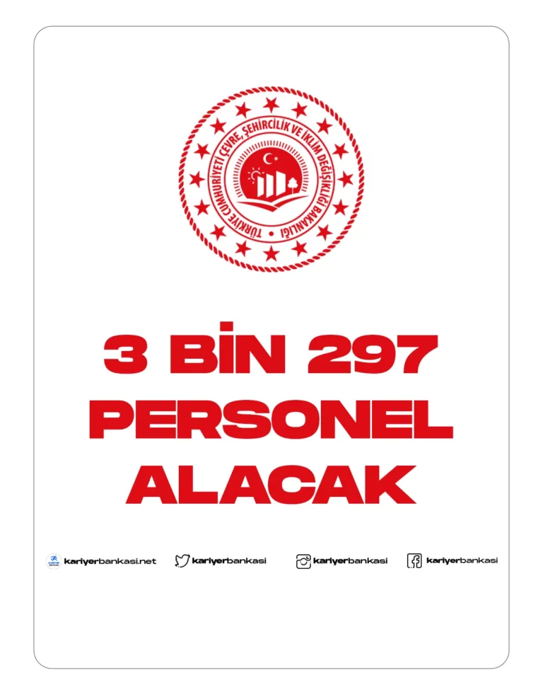 3 bin 297 personel alımı