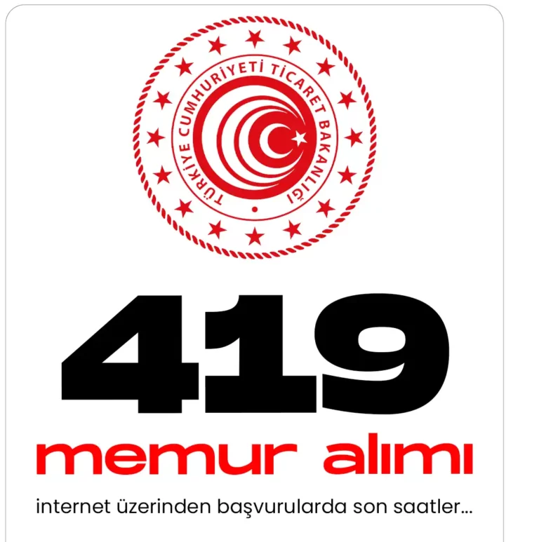 419 memur alımı