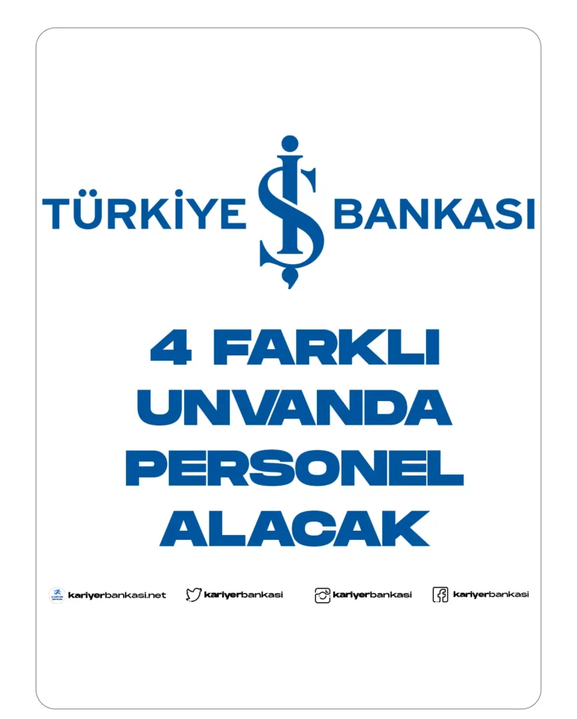 iş bankası personel alımı