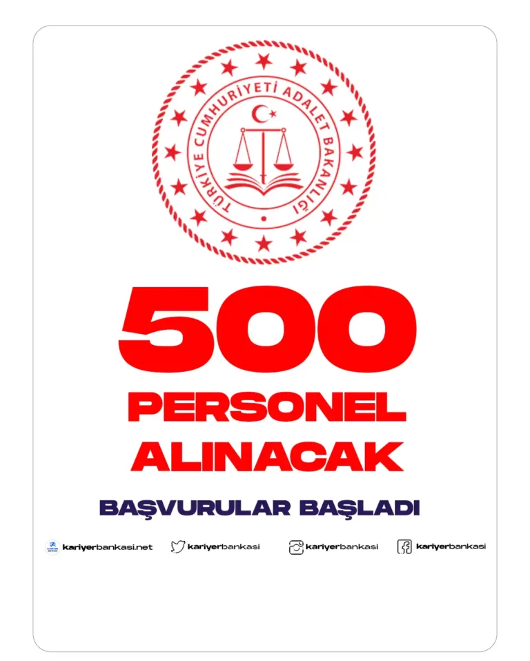 500 personel alımı