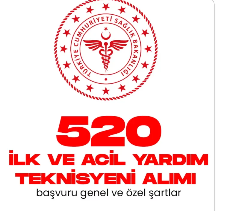 520 ilk ve acil yardım teknisyeni alımı