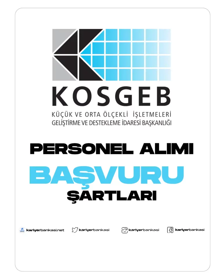 kosgeb personel alımı