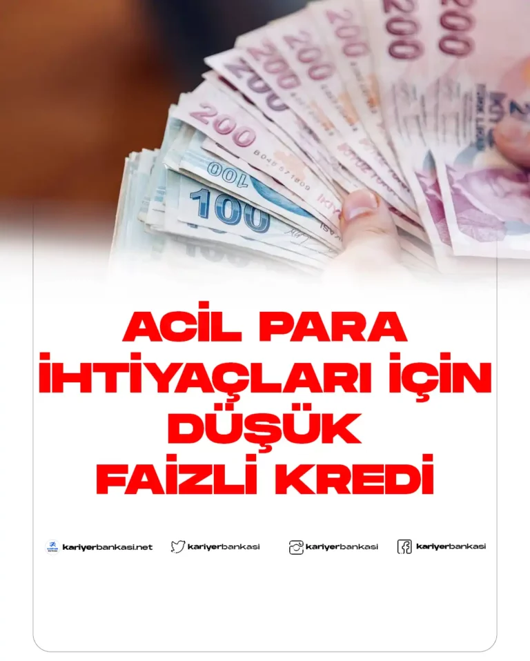 düşük faizli kredi