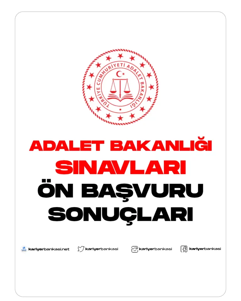 ADALET BAKANLIĞI SINAVLARI