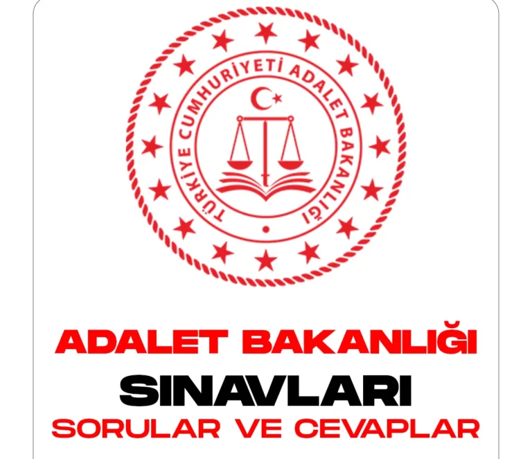 adalet bakanlığı sınavları