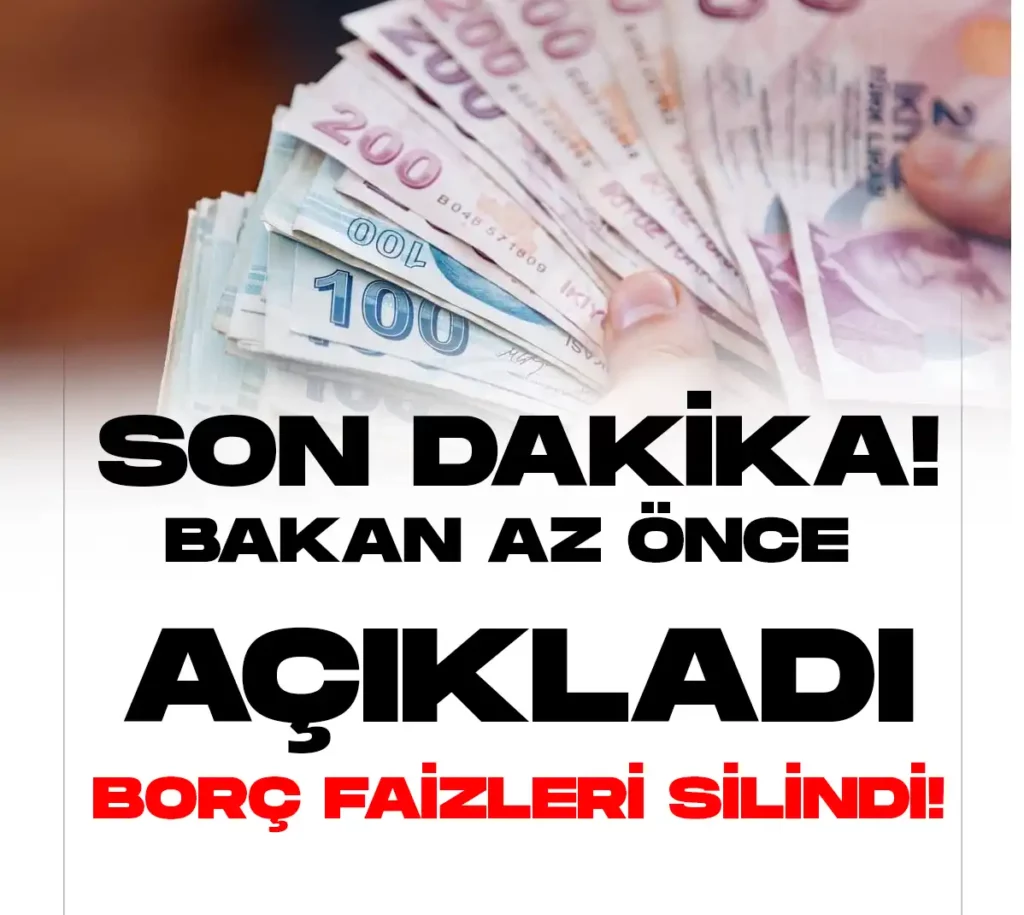 borç faizleri silindi