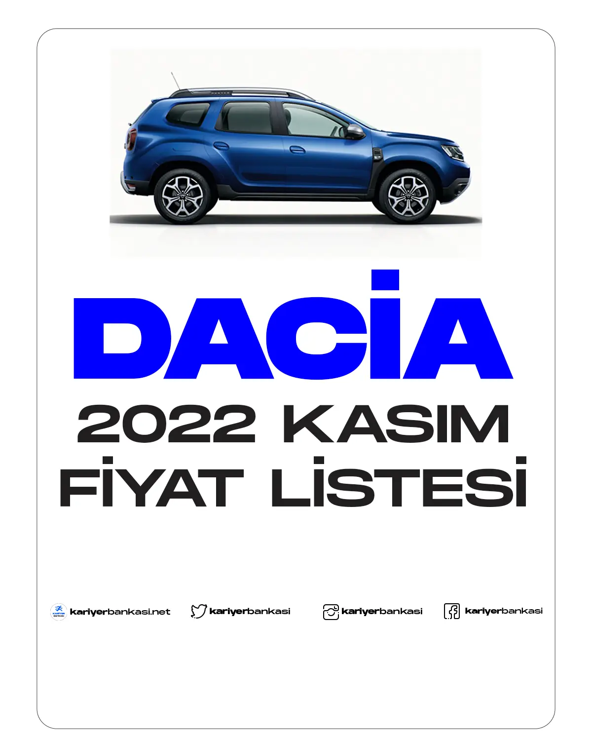 Dacia fiyat listesi