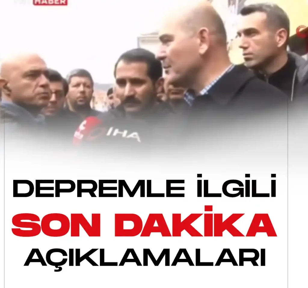 depremle ilgili son dakika