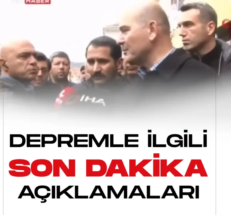 depremle ilgili son dakika