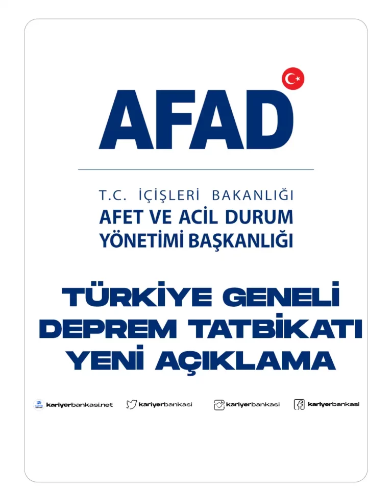 DEPREM TATBİKATI