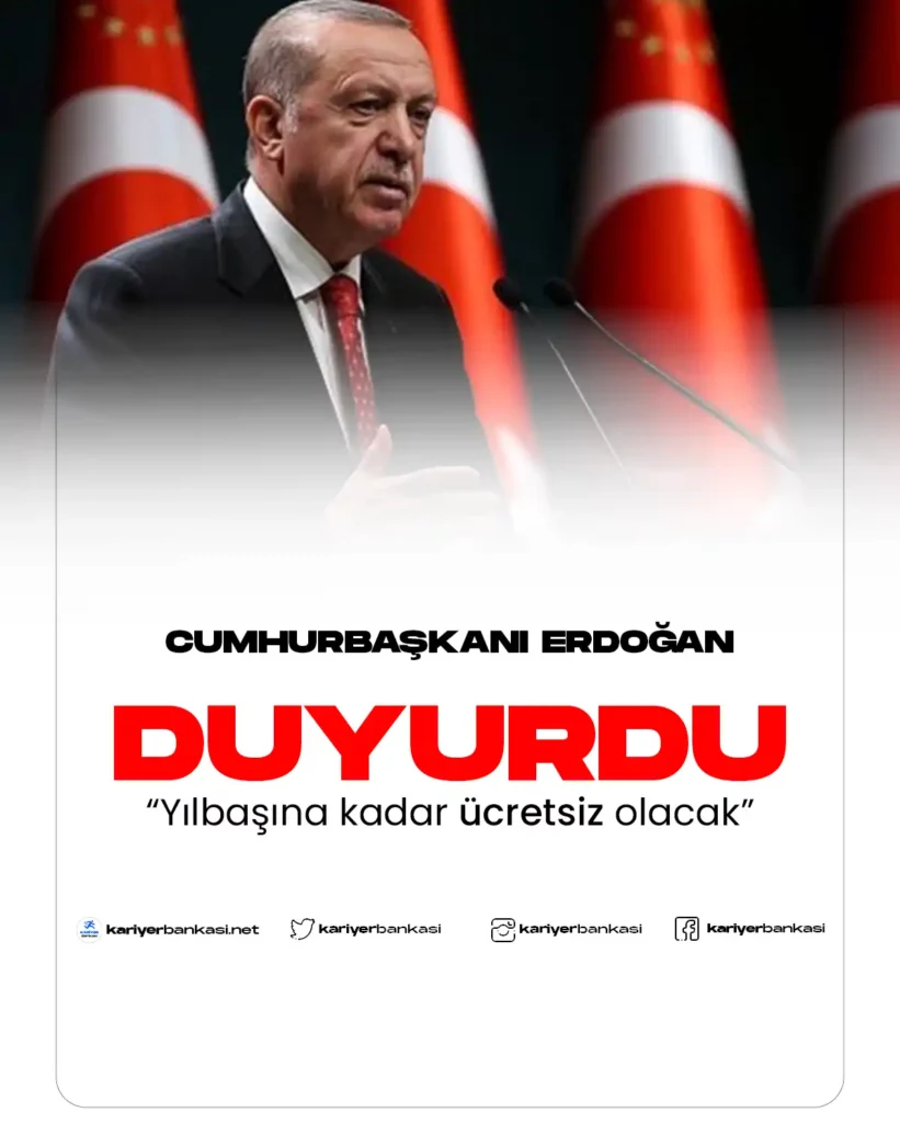ERDOĞAN duyuru