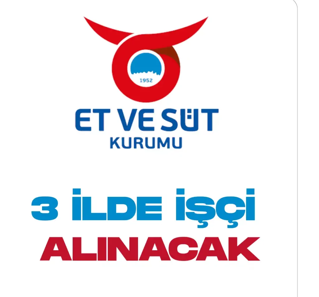 et ve süt kurumu personel alımı