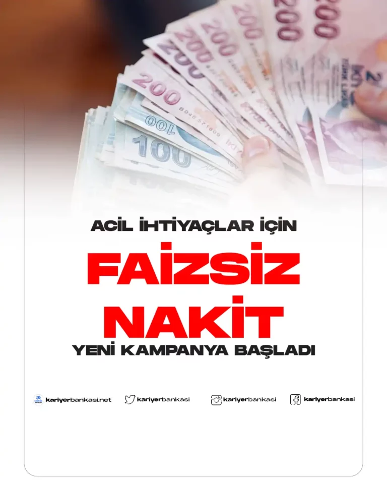 faizsiz nakit avans