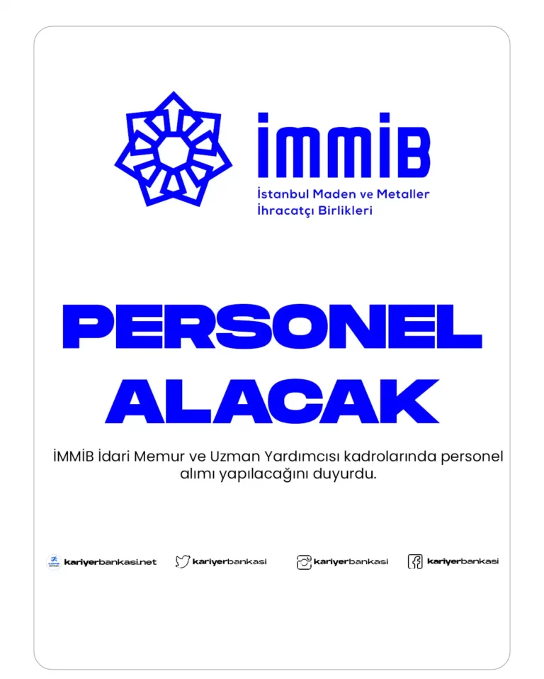 İMMİB PERSONEL ALIMI