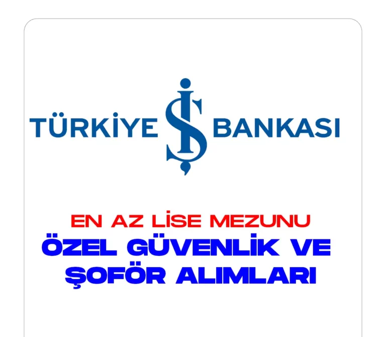 iş bankası personel alımı